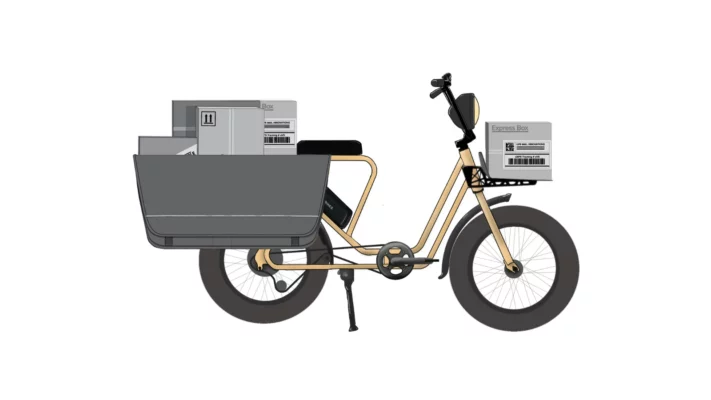 Velo cargo avec rangement XXL