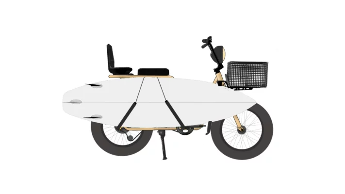 Velo electrique avec porte-bagage
